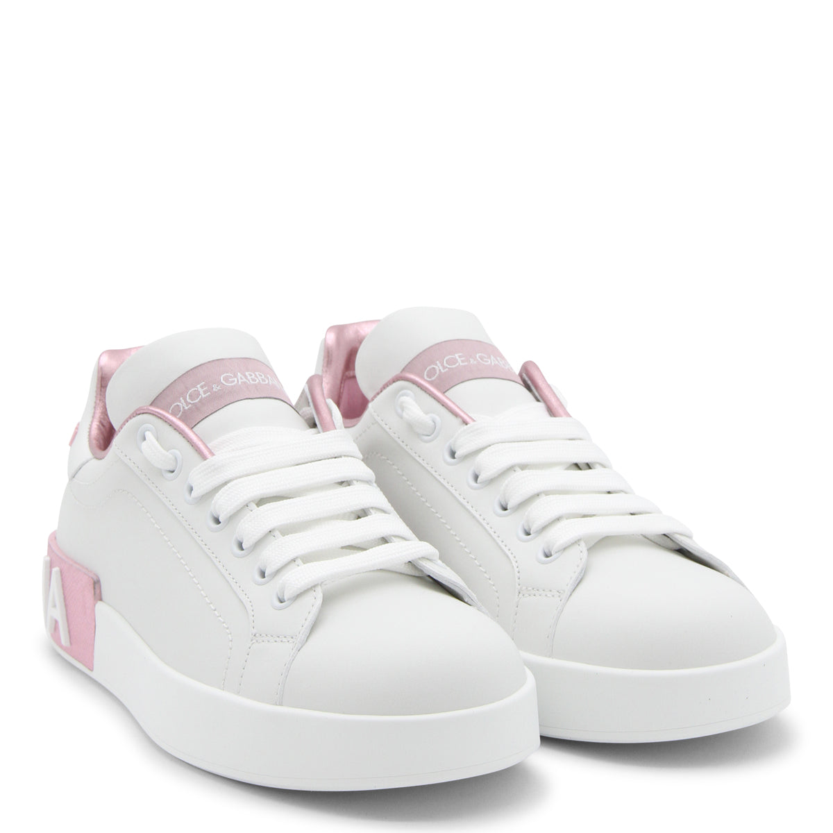 White Leather Portofino Sneakers