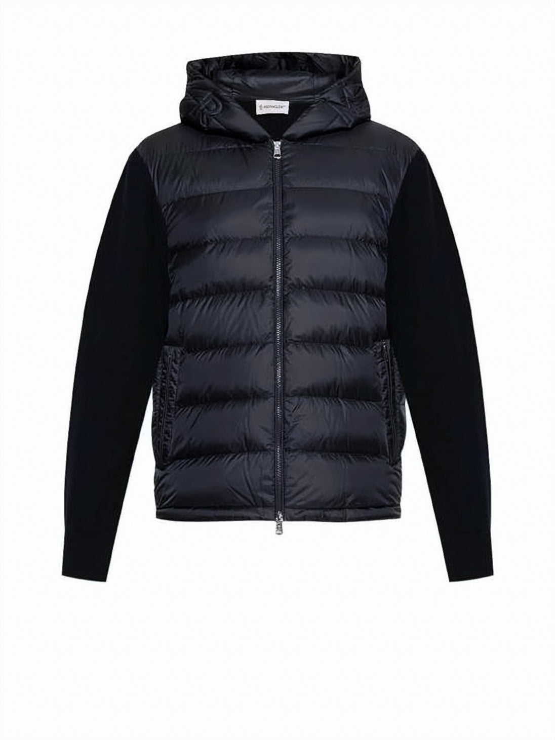Hooded Padded Jacket with Quilted Front