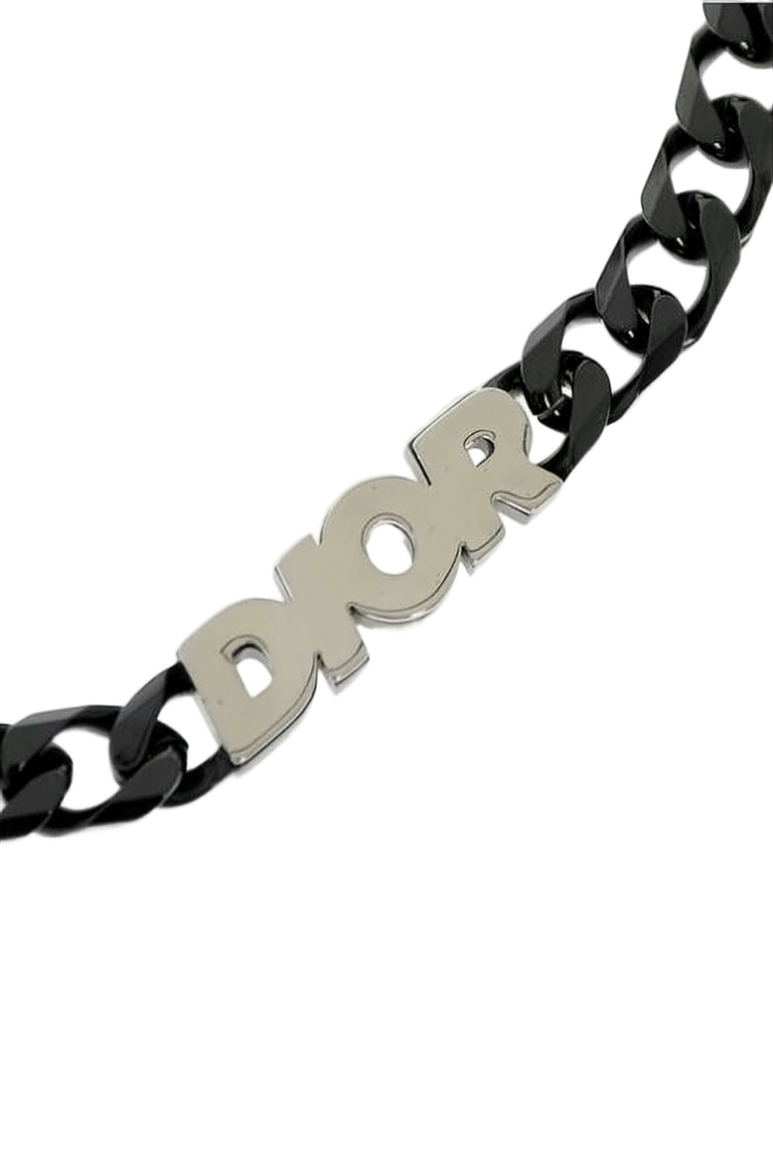 Bold Interlocking Chain Necklace with Prominent Logo