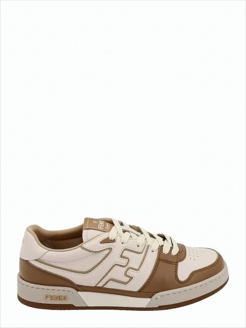 Low-Top Sneakers with Cream