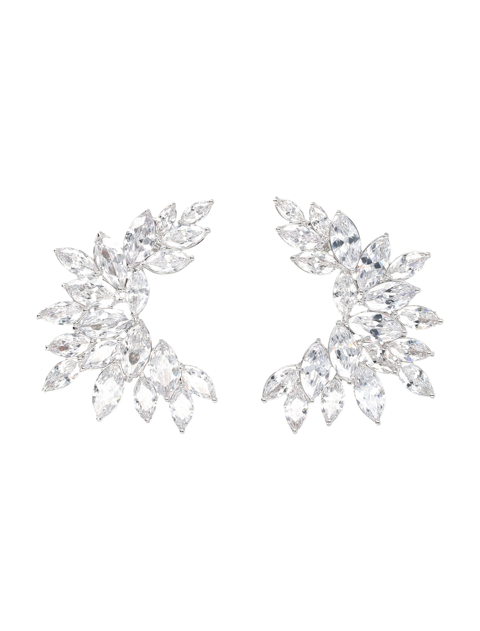 Crystal Cuff Earrings