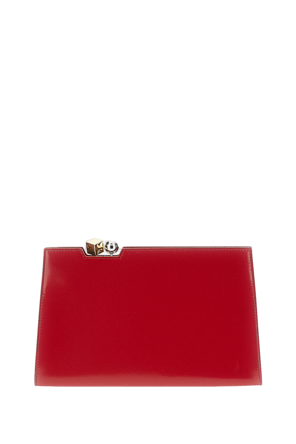 Red Le Salon Pochette Clutch Bag