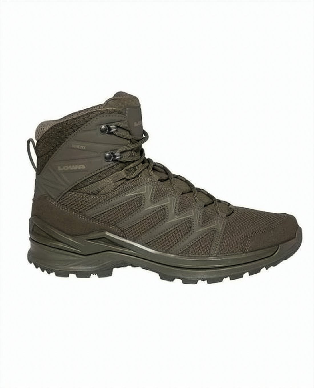 High-Top Rugged Boots with Suede