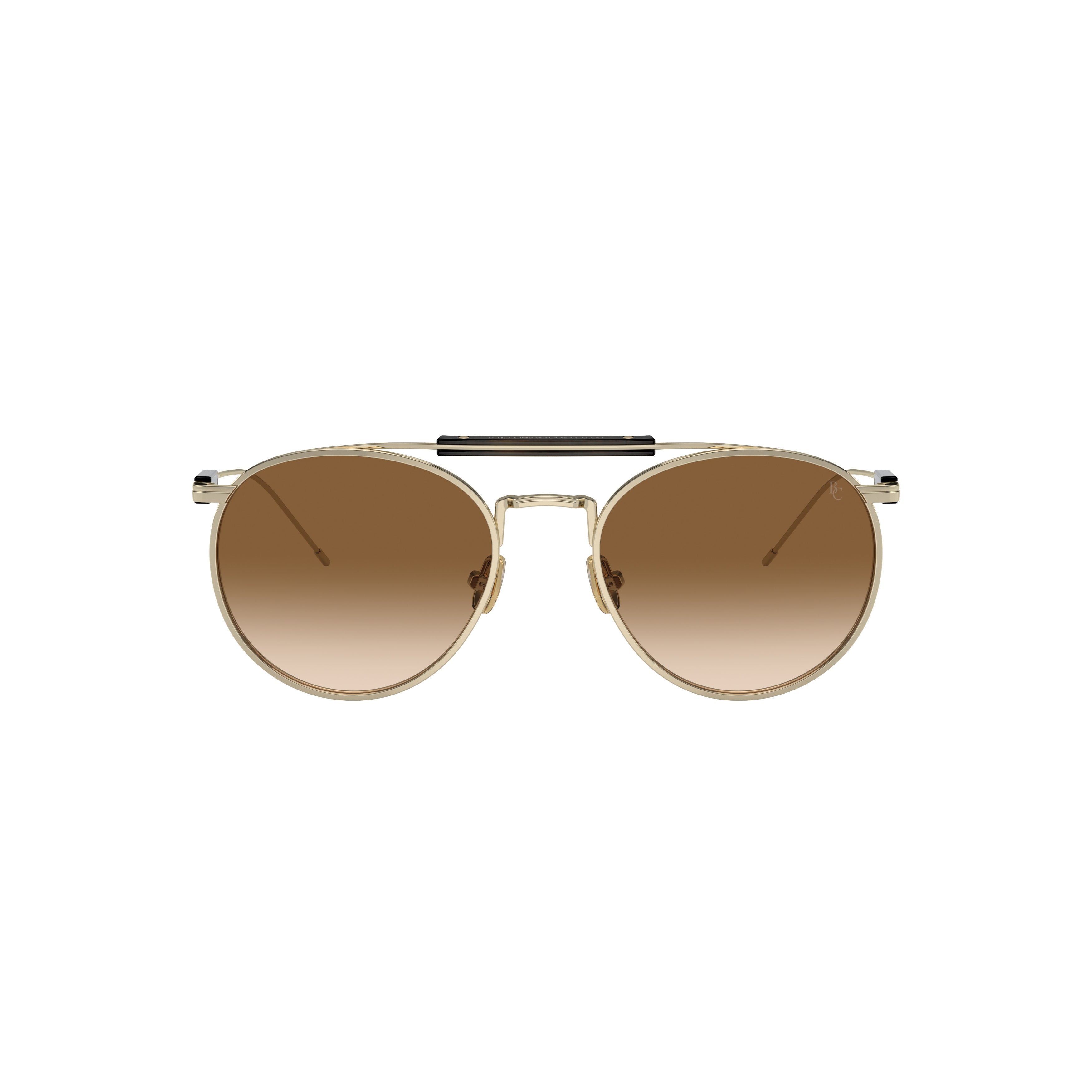 0bc2004st Titanium Frame Sunglasses with Double Bridge