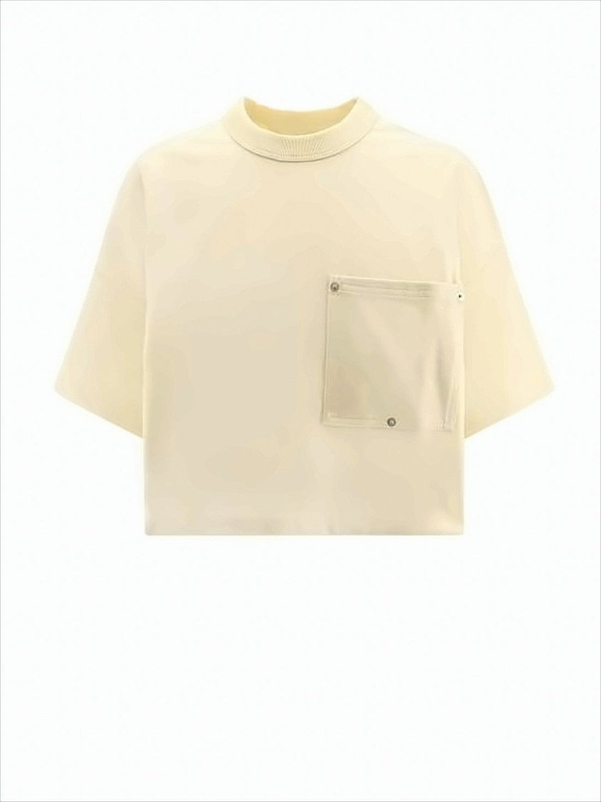 Boxy Cropped Short-Sleeve T-Shirt