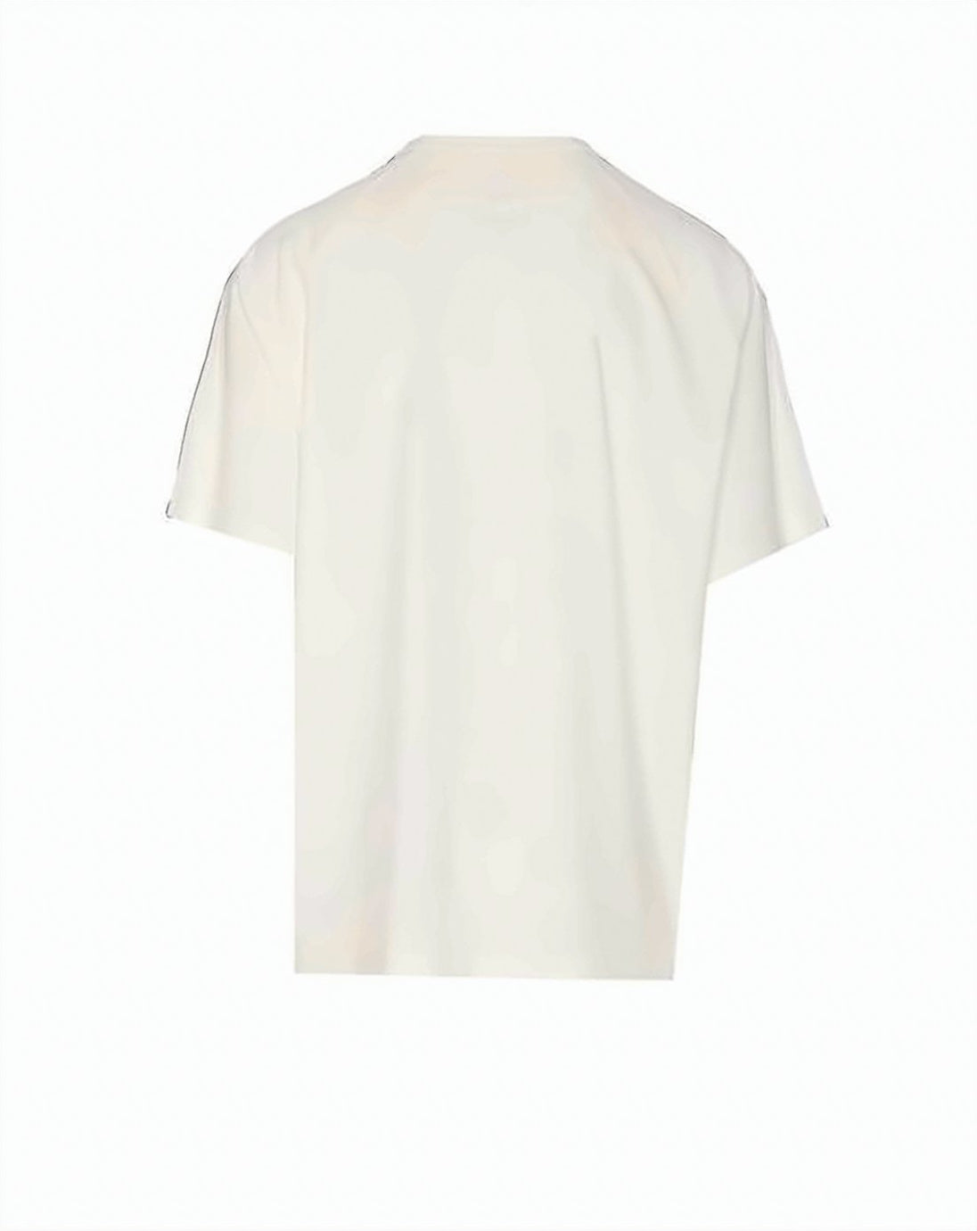 White T-Shirt with Tonal Branding