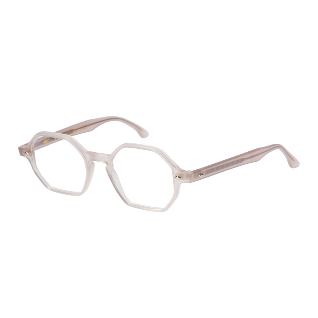 Octagon Translucent Octagonal Sunglasses with Sleek Tapered Temples