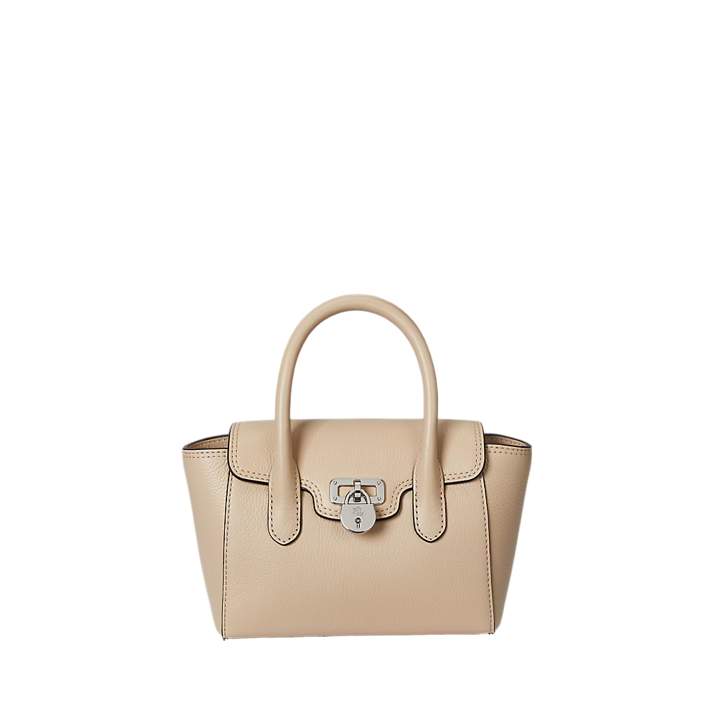 Structured Sand Dune Leather Satchel