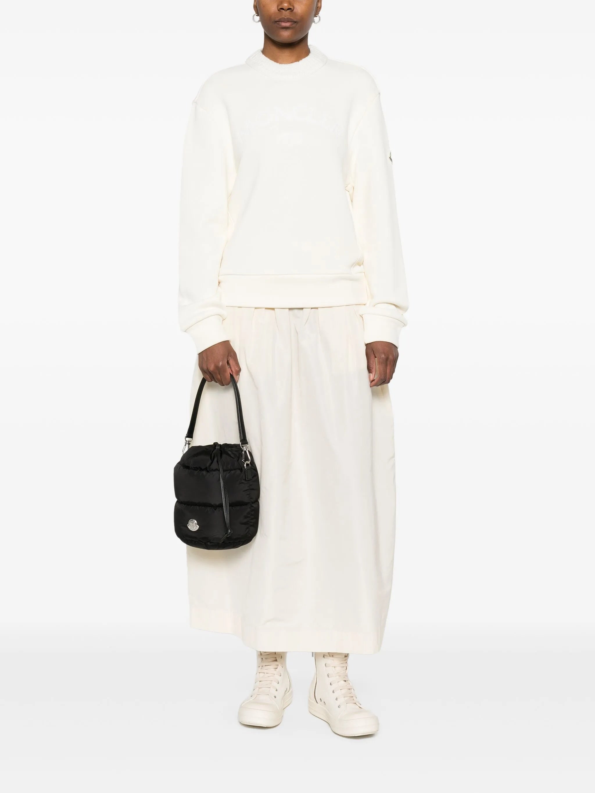 Black Caradoc Quilted Bucket Bag