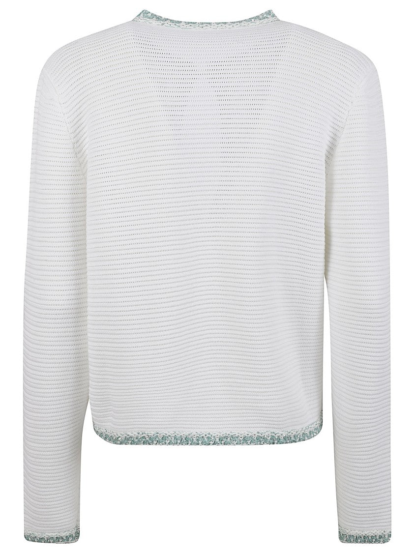 Textured Knit Cropped Sweater