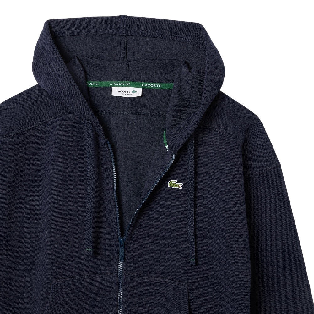 Hooded Sweatshirt In Double-Sided Piqué Fabric