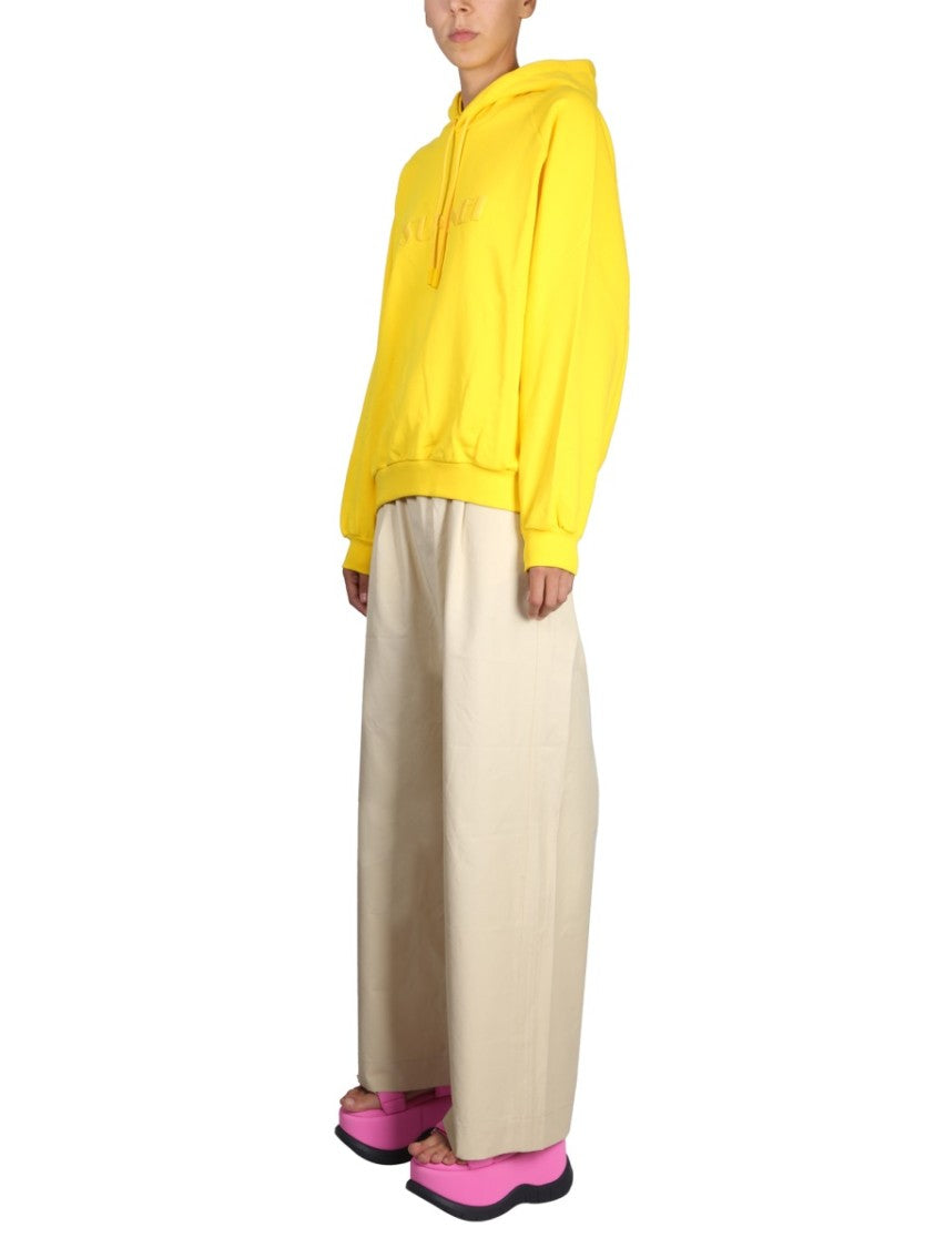 Relaxed-Fit Drawstring Hood Sweatshirt
