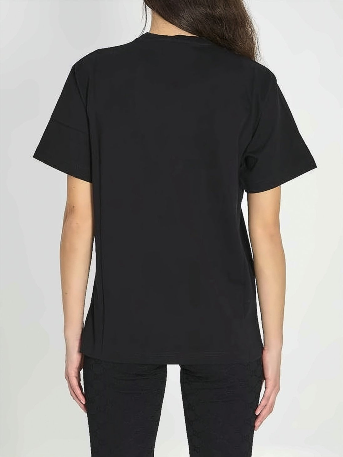 Relaxed-Fit Black Cotton T-Shirt