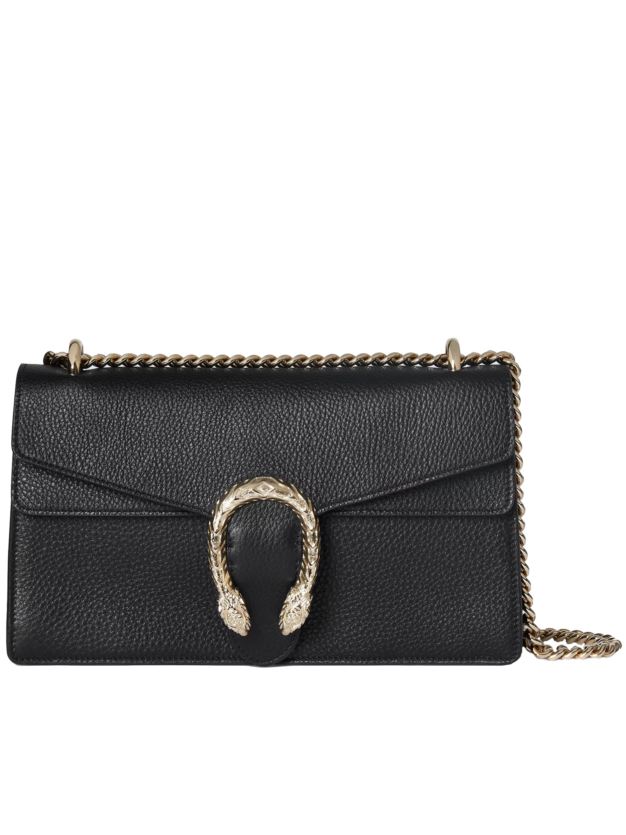 Black Dionysus Medium Leather Shoulder Bag