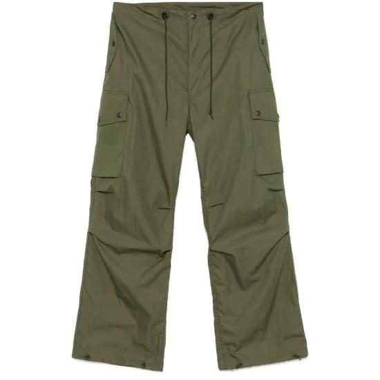 Straight-Cut Cargo Pants With Utility Pockets