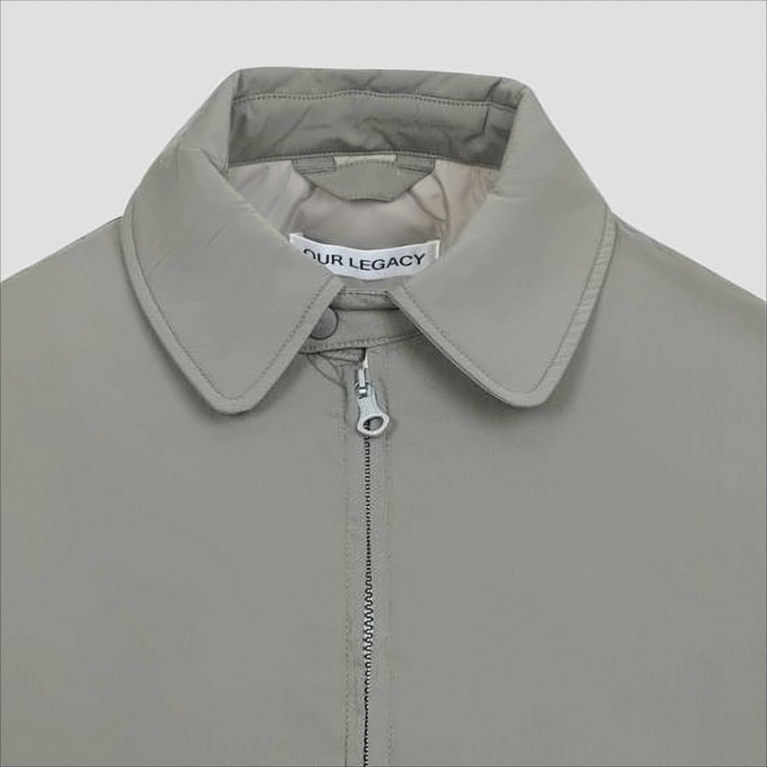 Minimalist Grey Jacket with Front Zipper
