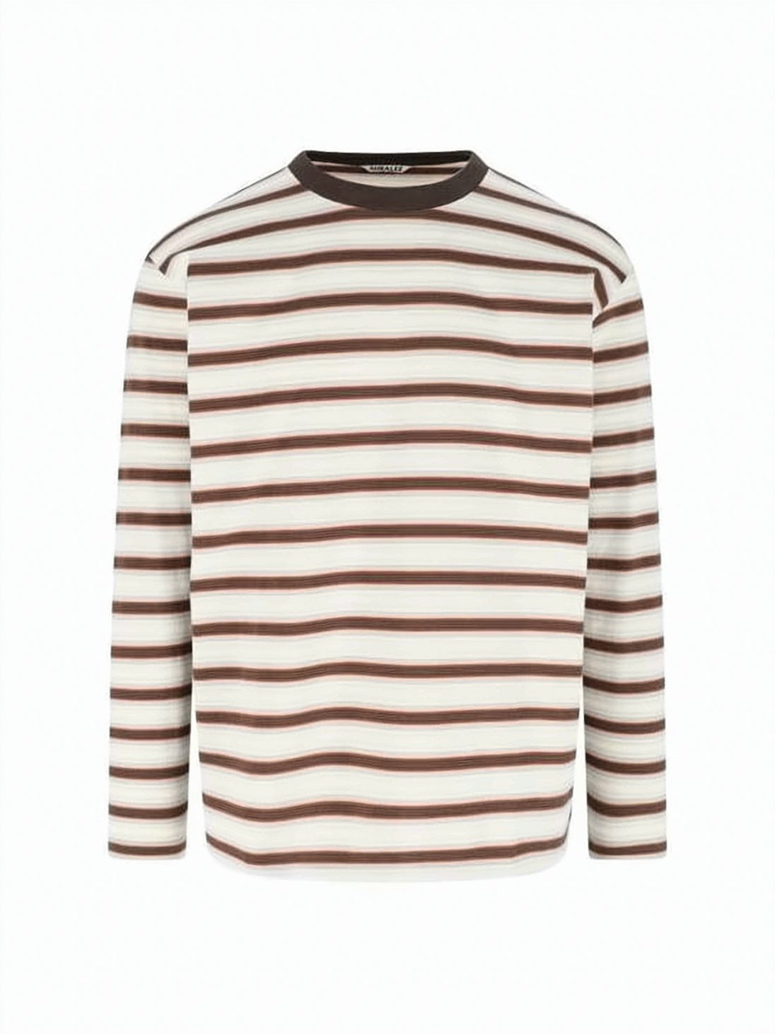 Horizontal Stripe Long-Sleeve Cotton Tee