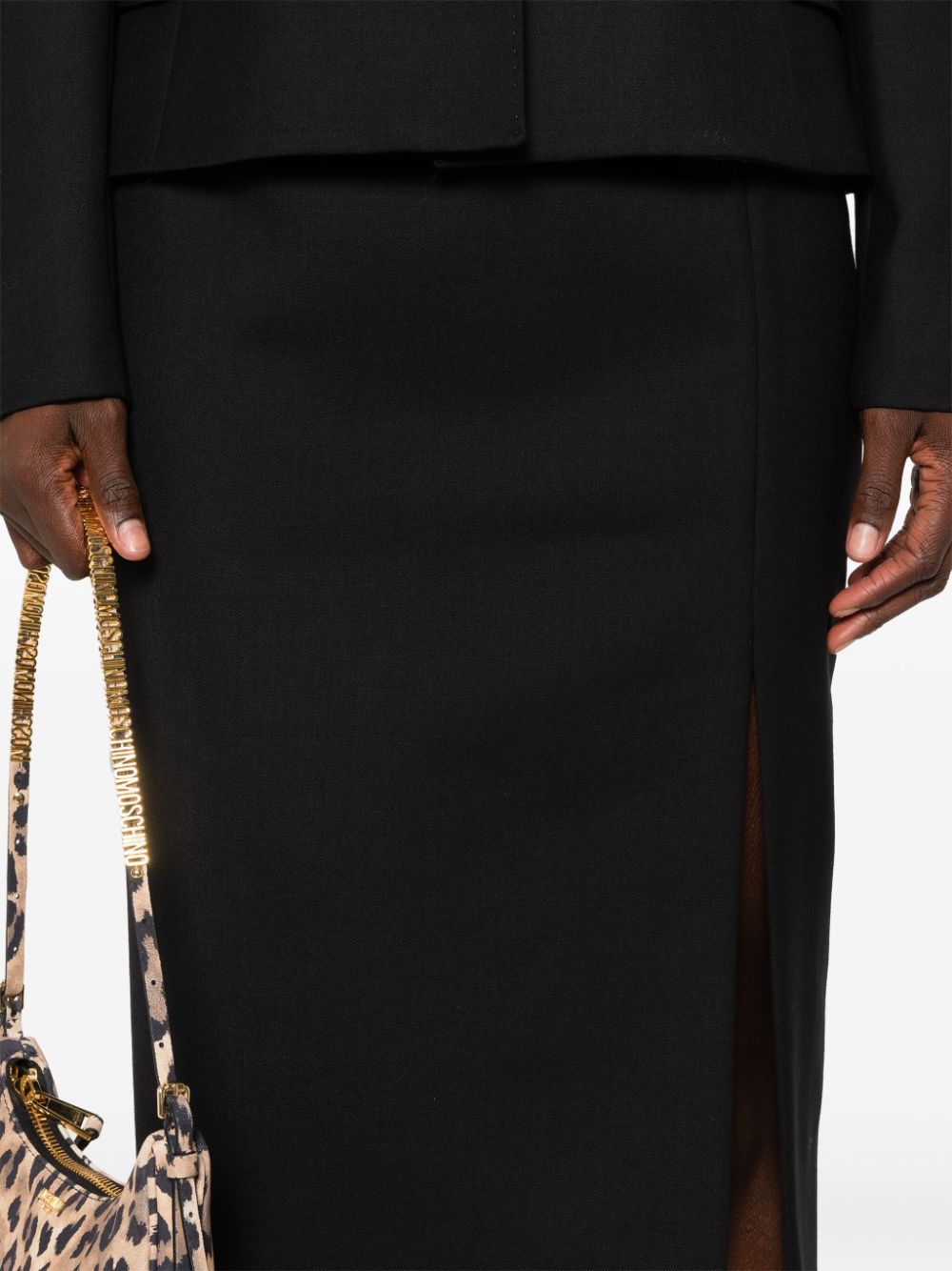 Pencil Skirt in Virgin Wool Gabardine
