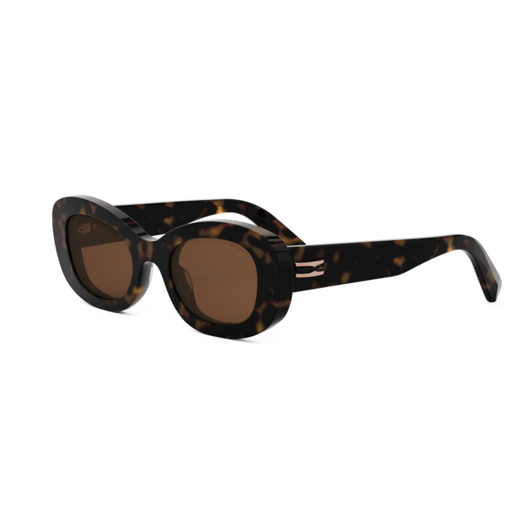 Bv40039i Oversized Rectangular Tortoiseshell Sunglasses