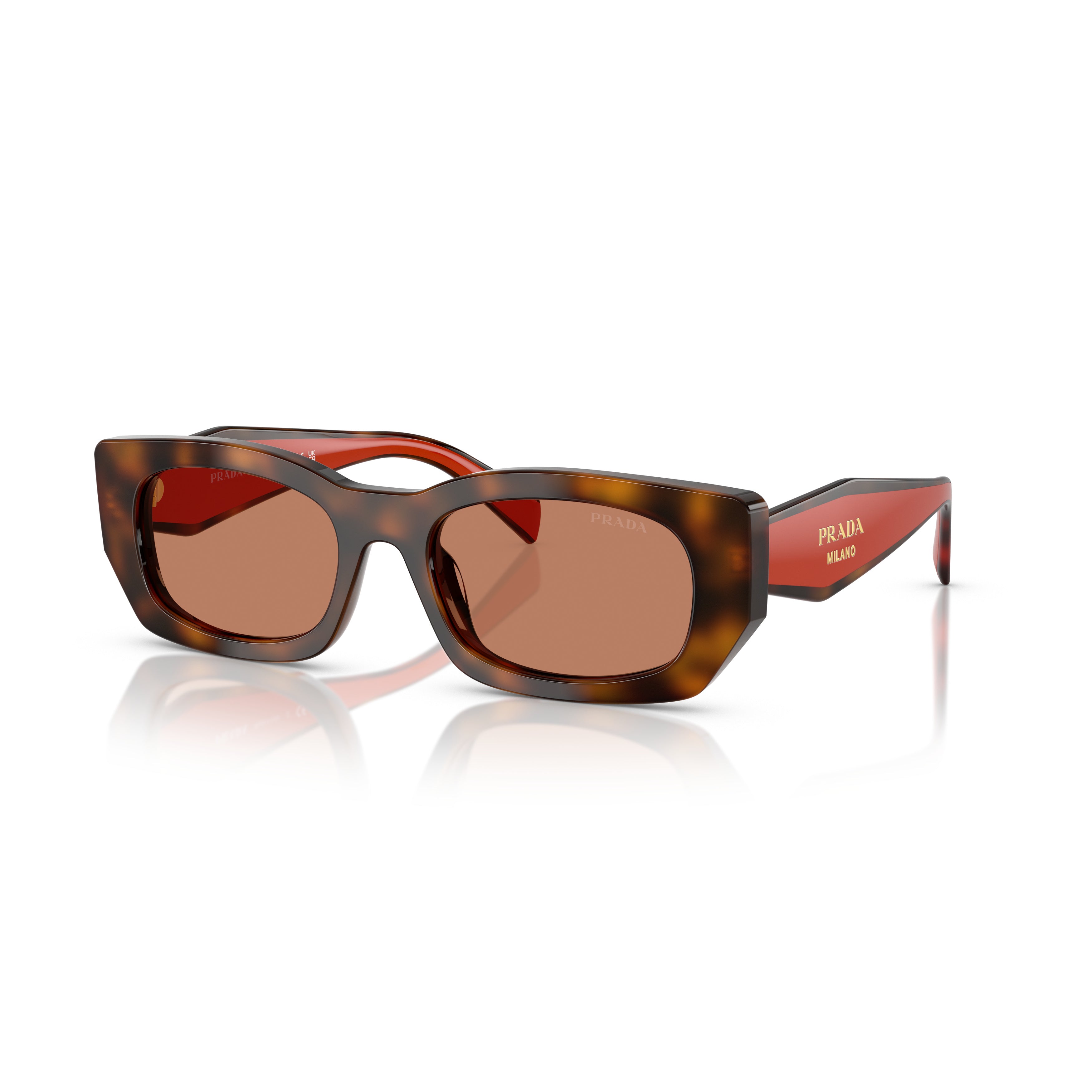 0pr B05s Rectangular Tortoiseshell Acetate Sunglasses