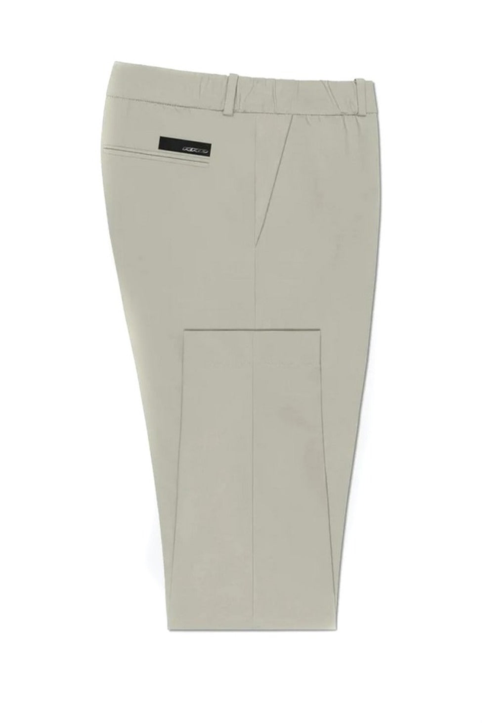 Tailored White Trousers With Elasticized Waistband