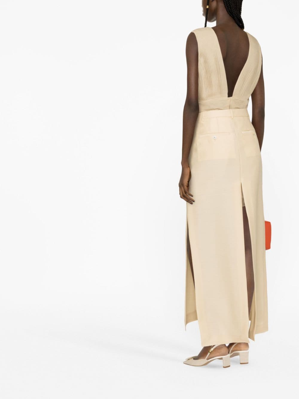 Ankle-Length A-Line Maxi Skirt