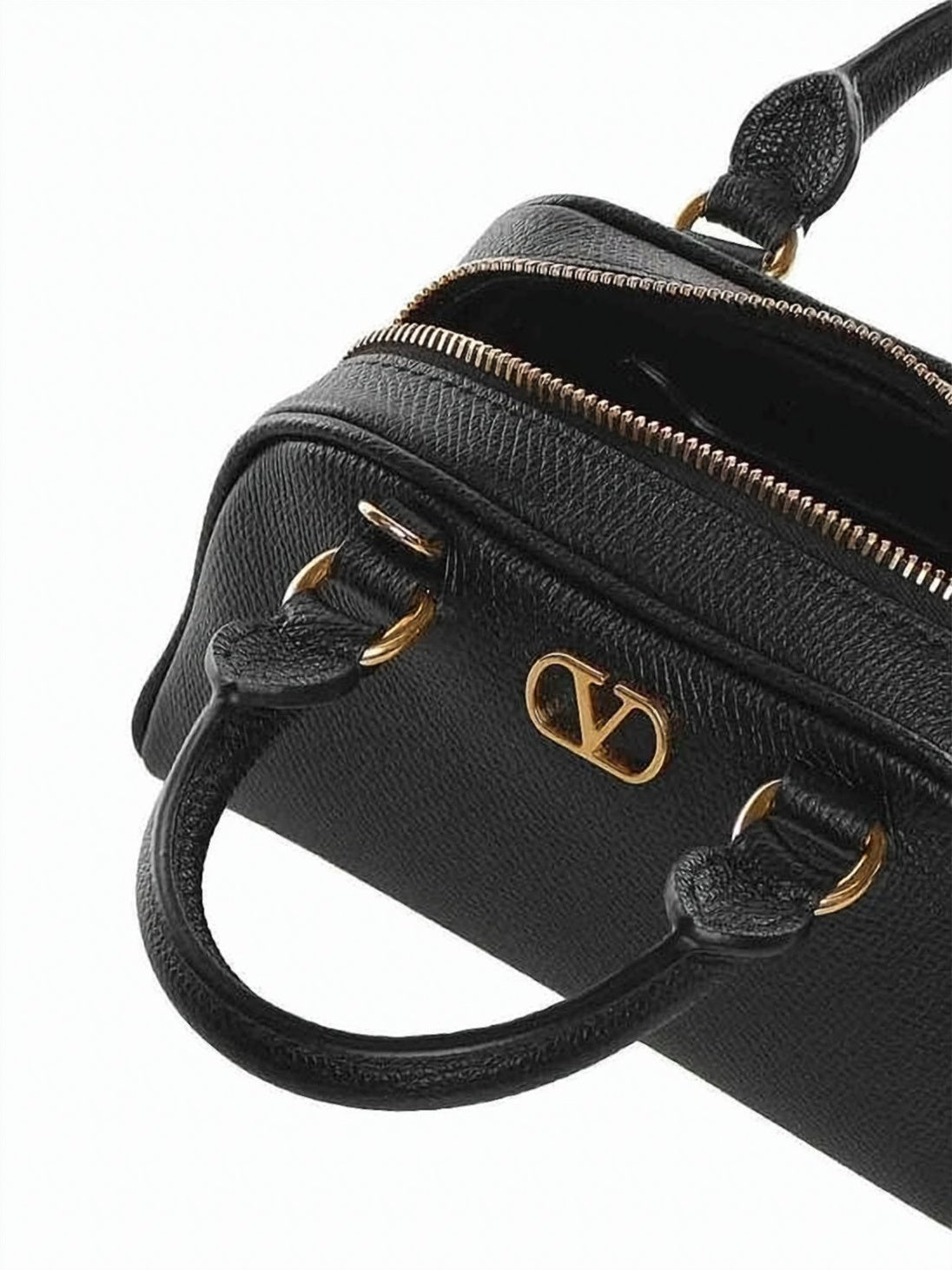 Textured Calf Leather Shoulder Bag