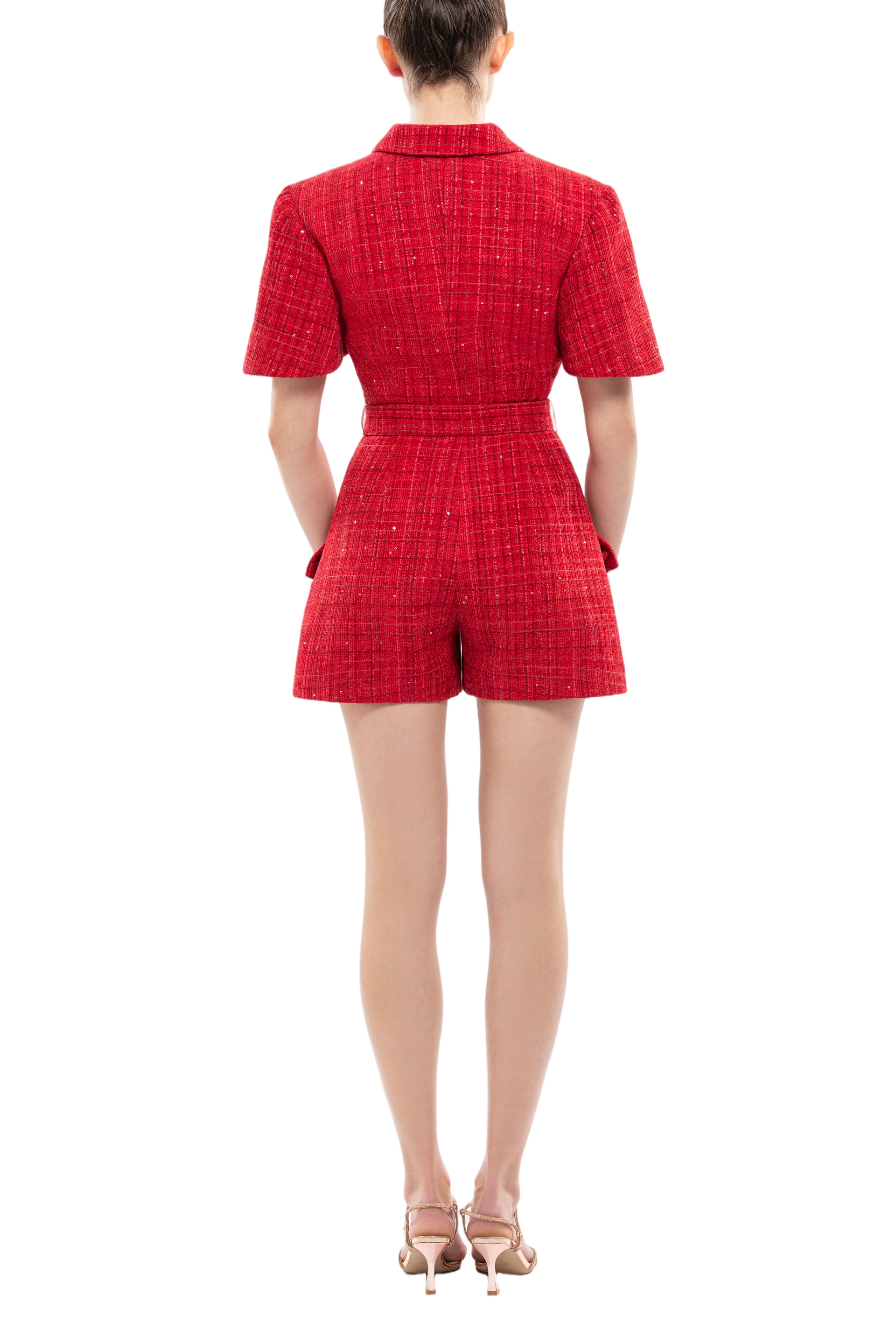 Tweed Short Jumpsuit