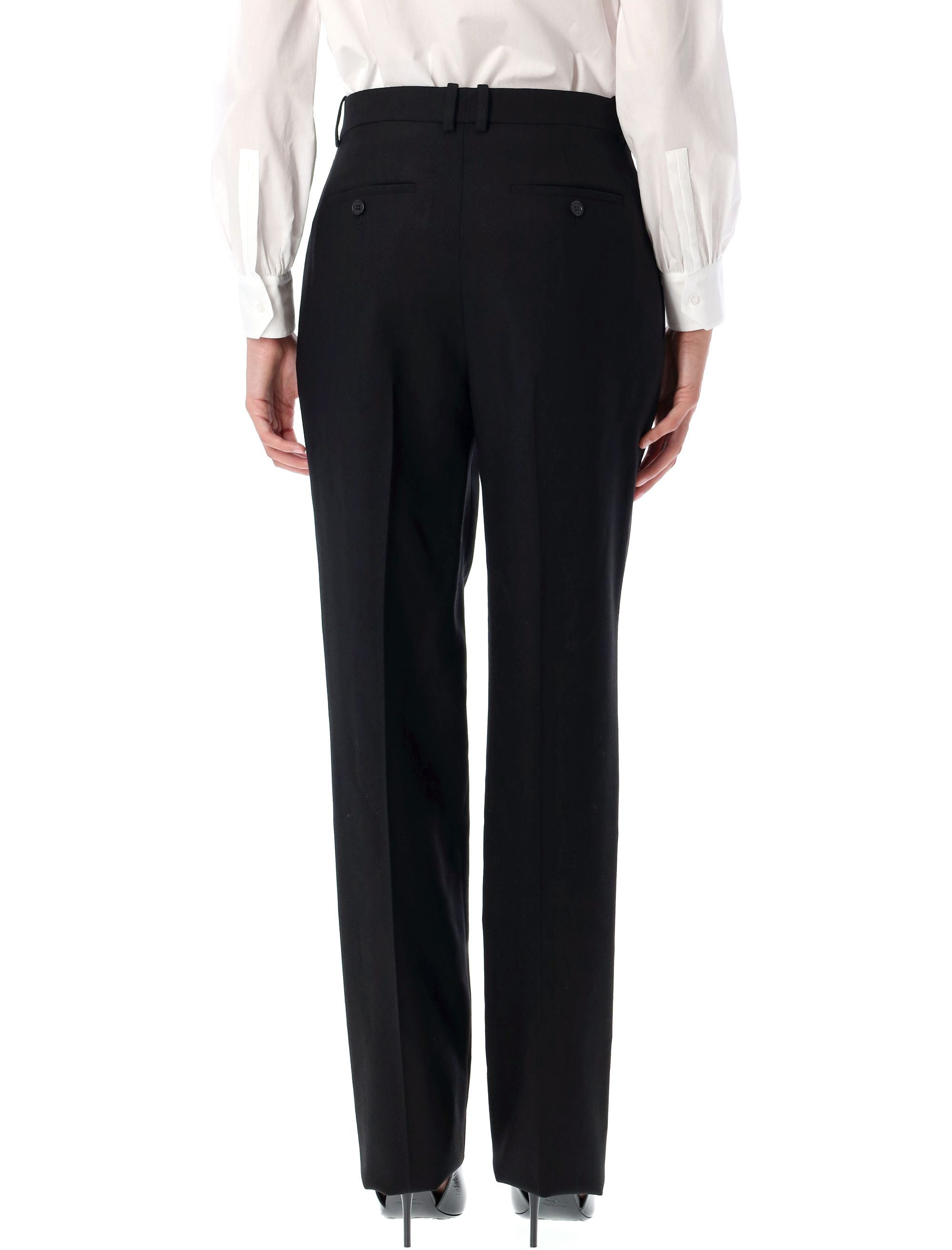 High Waisted Wool Pants