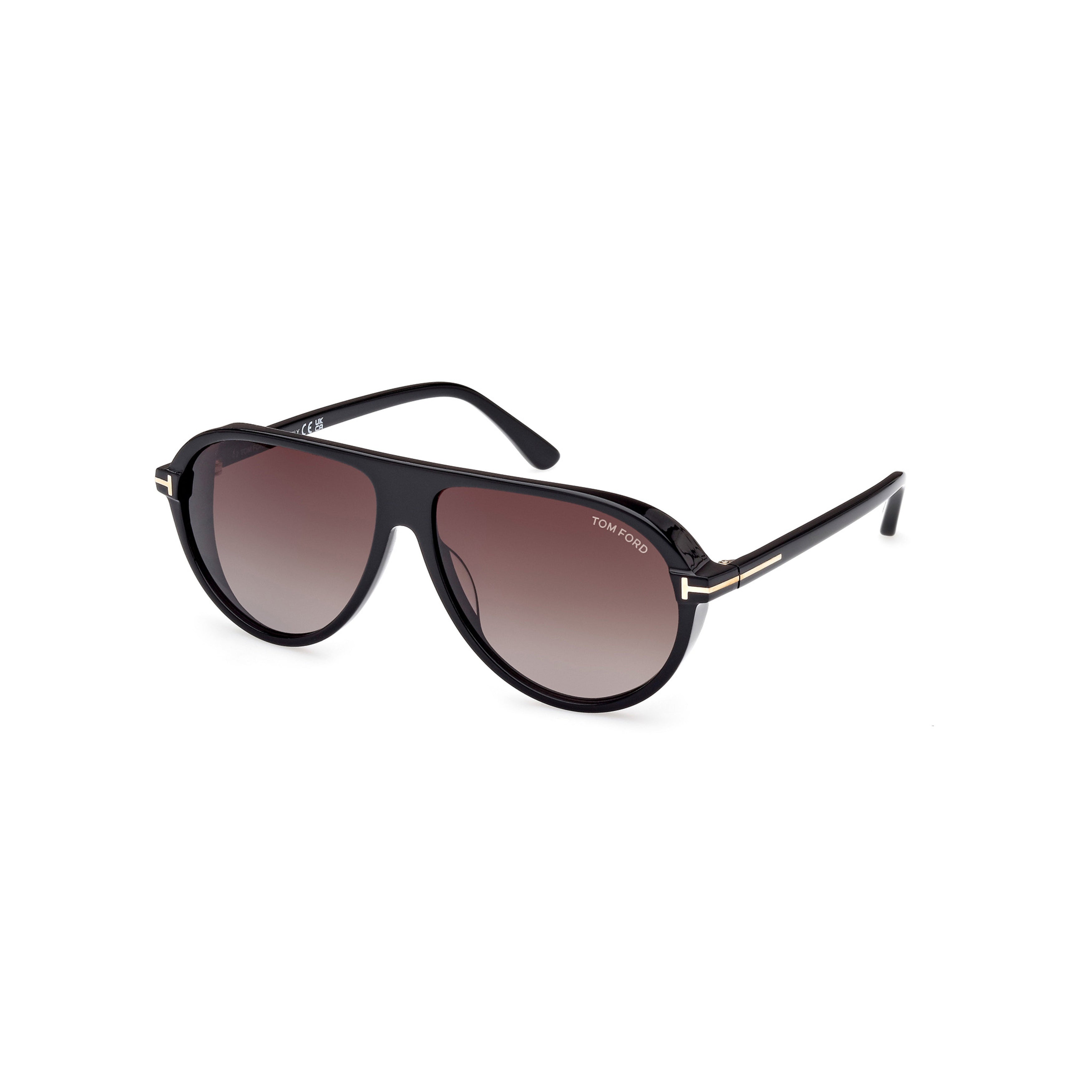 Aviator-Style Sunglasses with Gradient Lenses