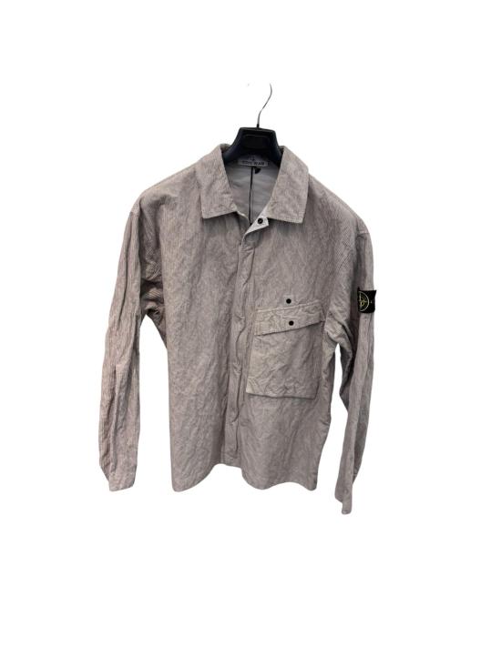 Textured Lightweight Jacket with Classic Collar