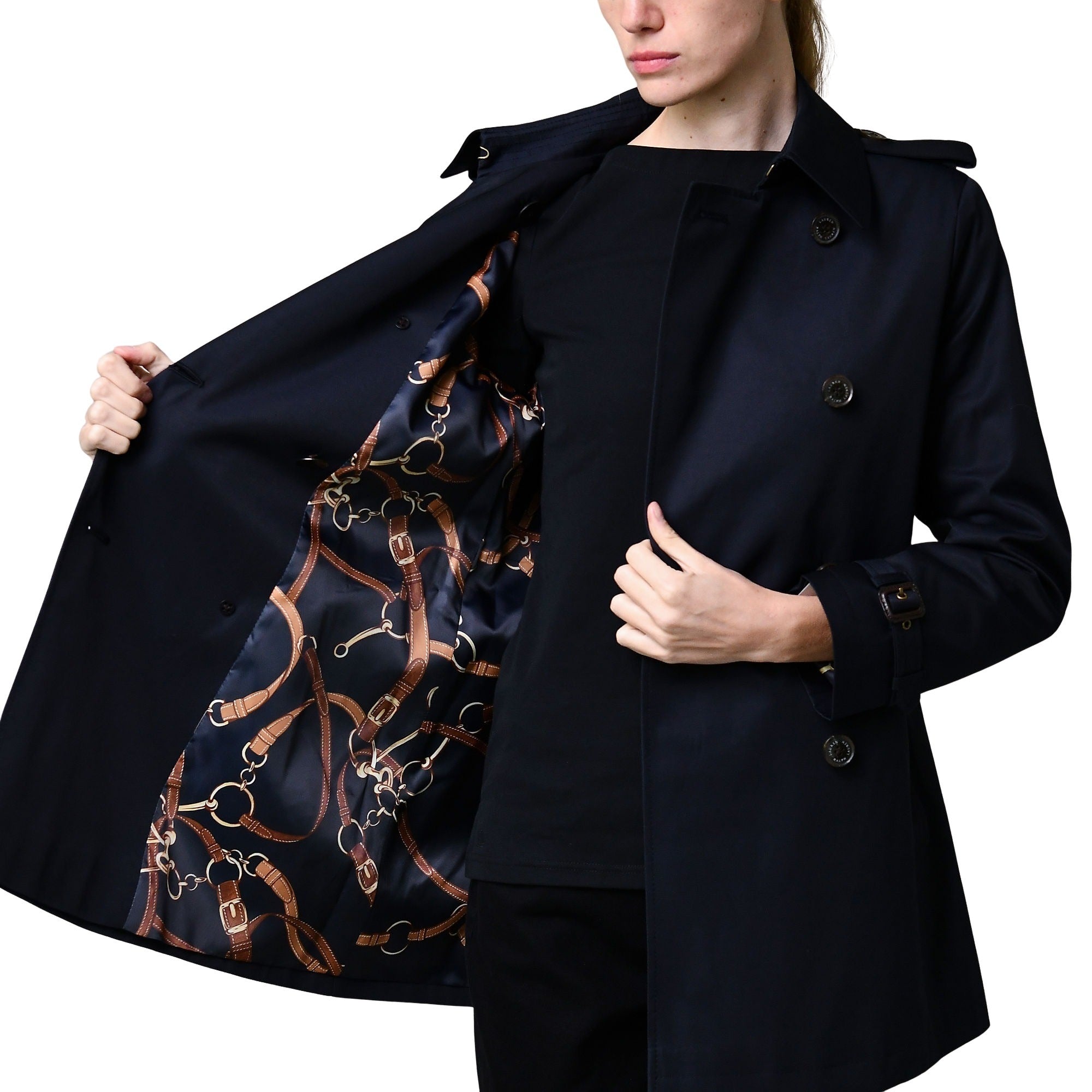 Lauren Double Breasted Belted Trench Coat