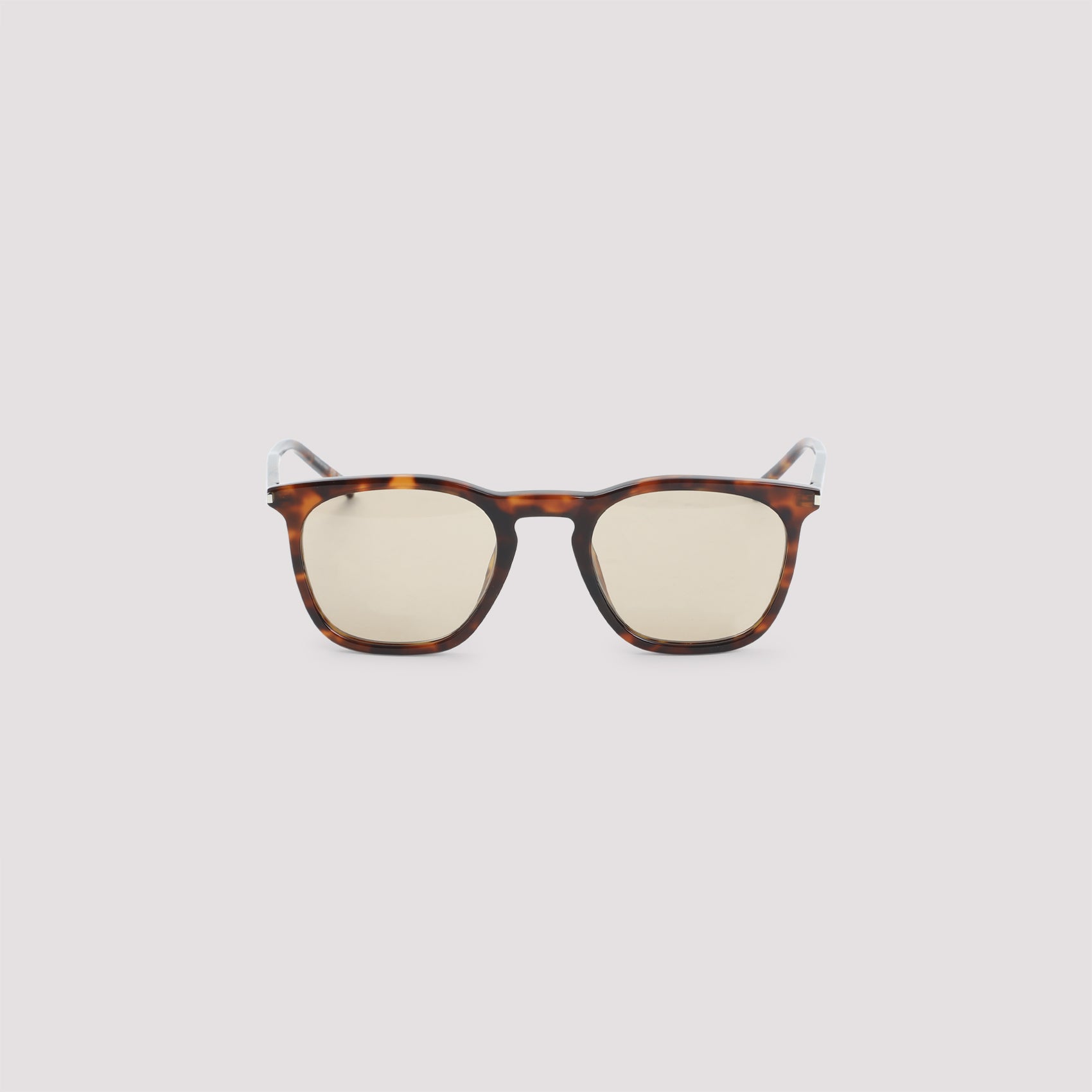 Classic Square Frame Sunglasses in Brown Acetate