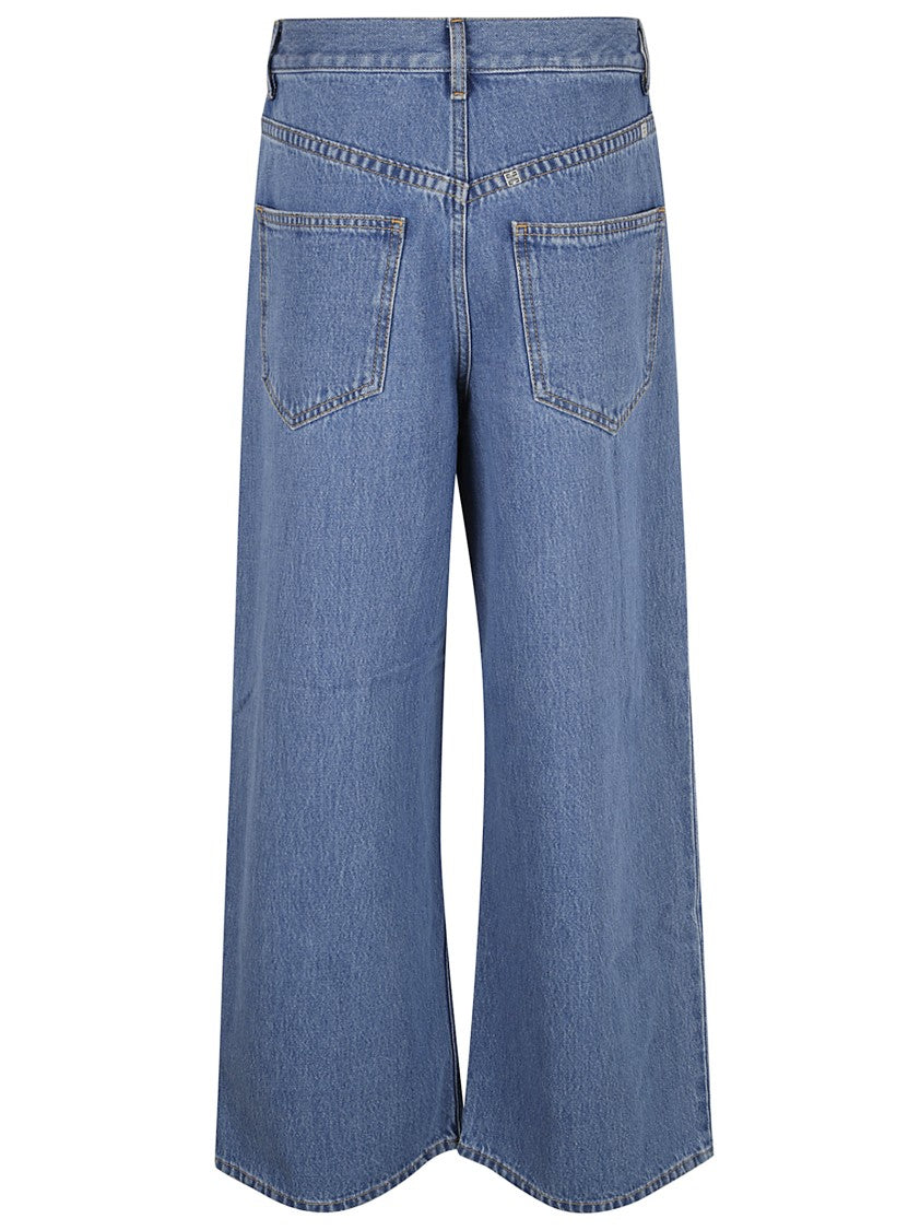 Wide-Leg High-Waist Denim Jeans