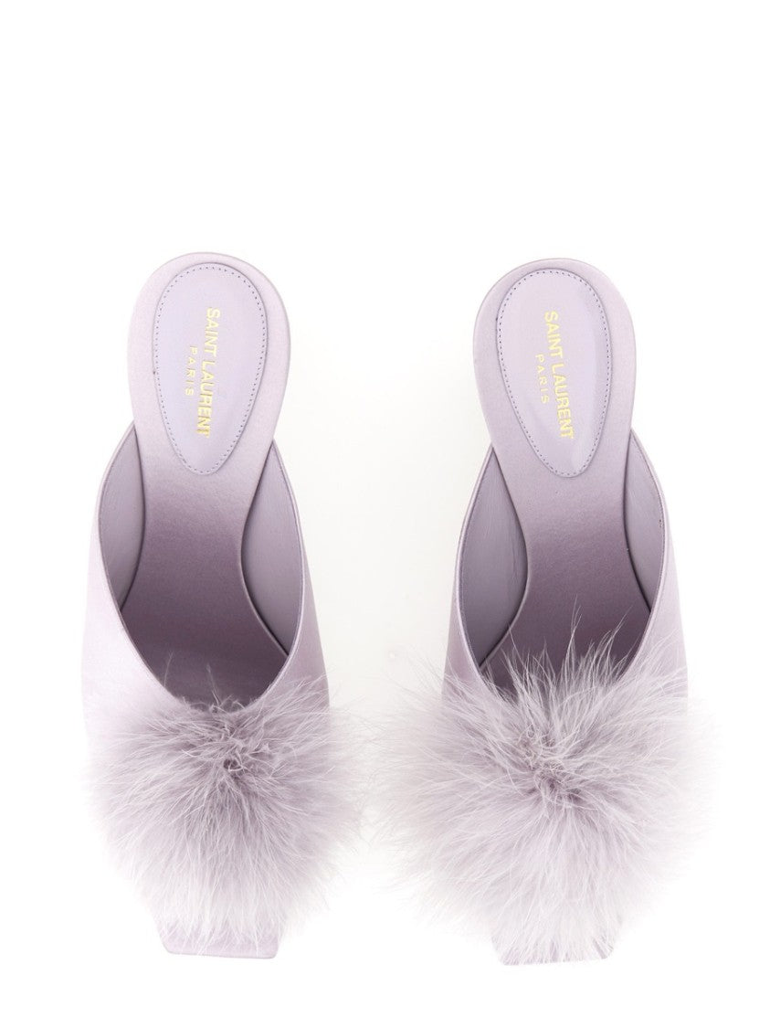 Mule Mae In Satin Crepe
