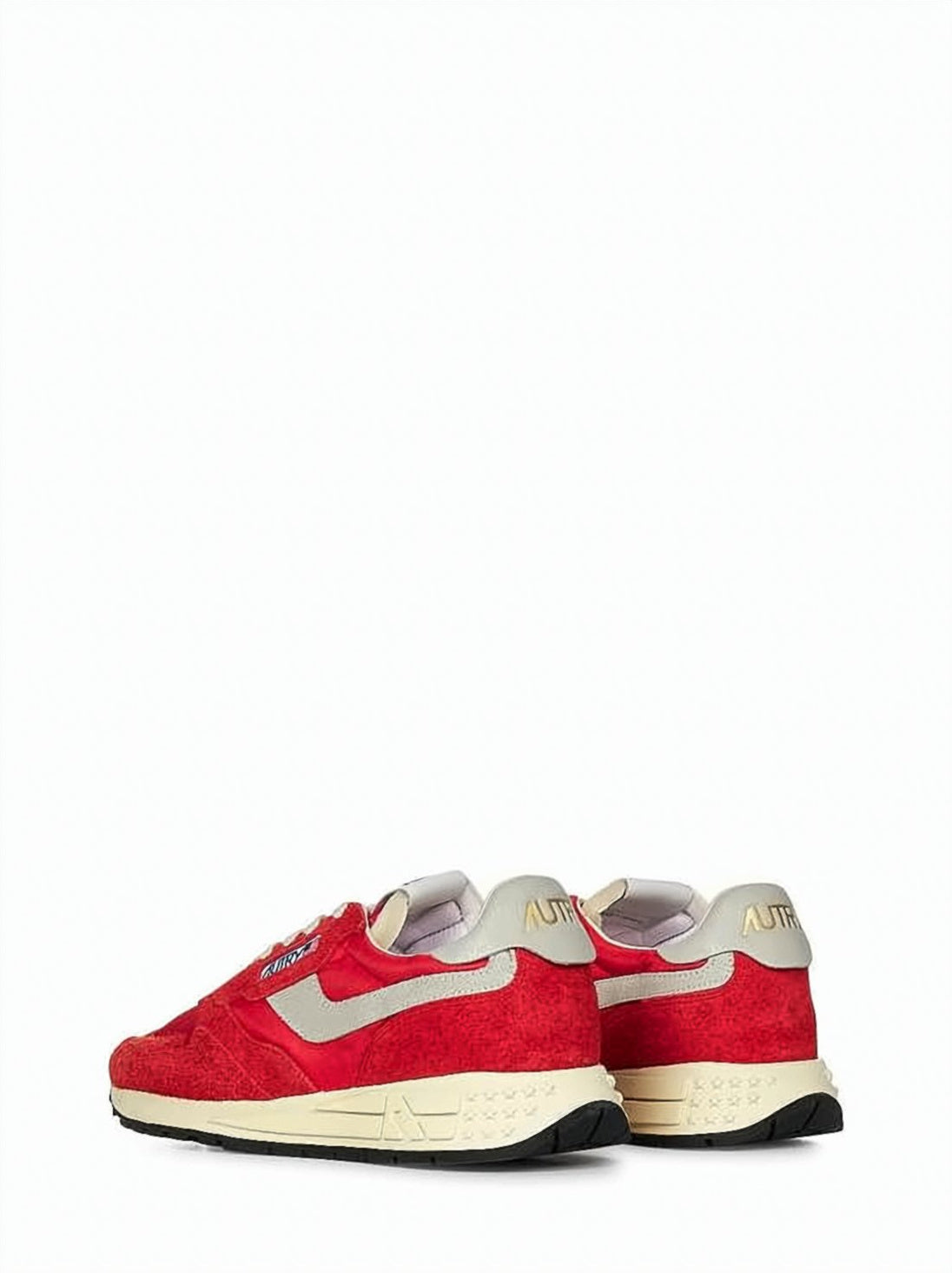 Retro-Inspired Red Sneakers with Suede