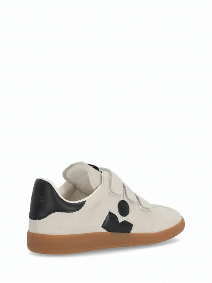Suede Low-Top Sneakers with Velcro Straps
