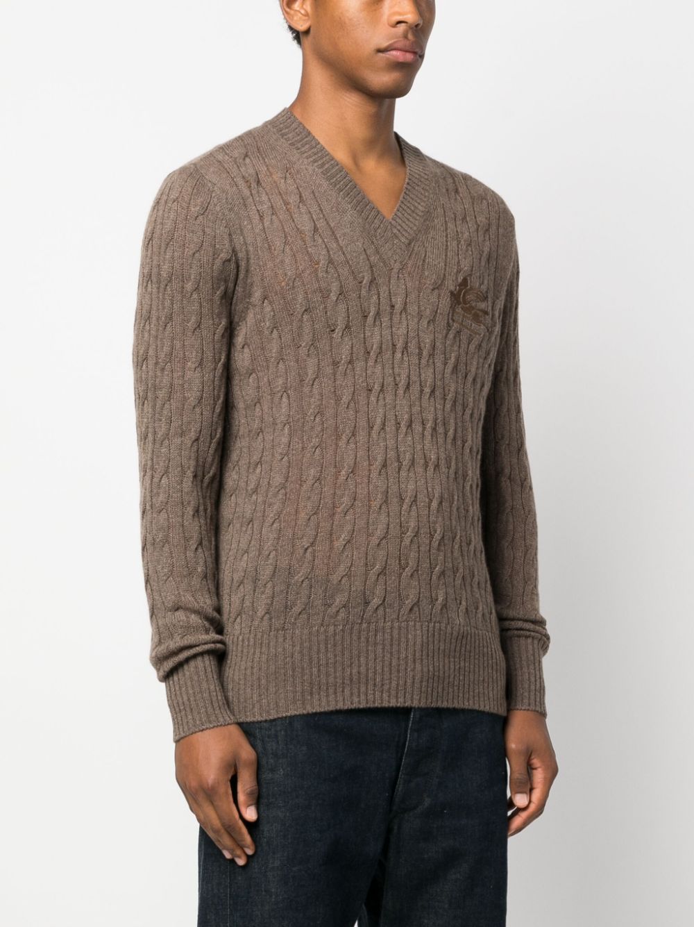 Signature Pegaso Motif Cashmere Jumper