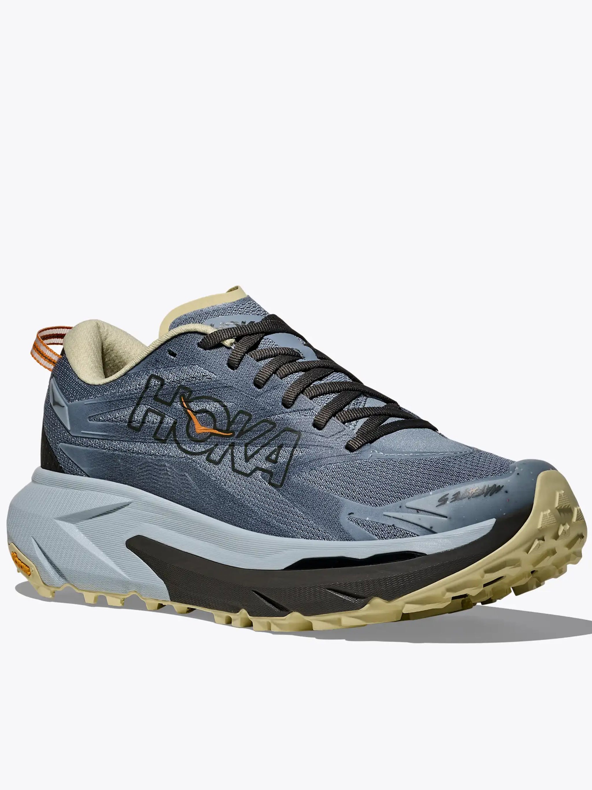 Streamlined Blue-Gray Athletic Sneakers