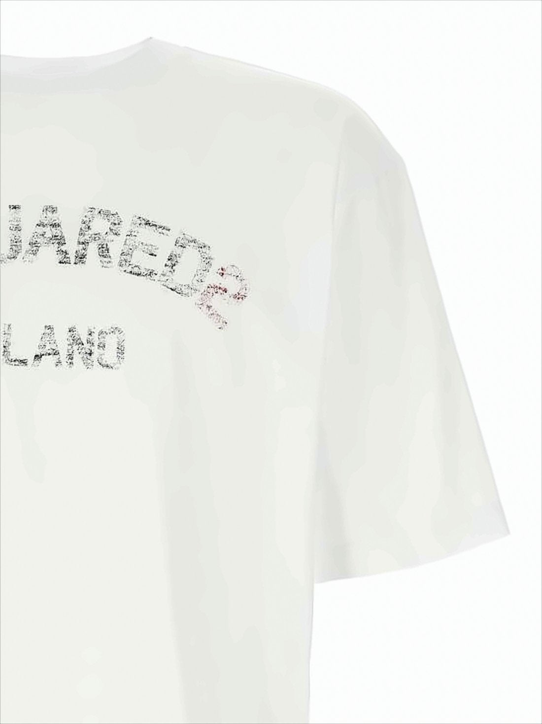 Relaxed-Fit Cropped White T-Shirt