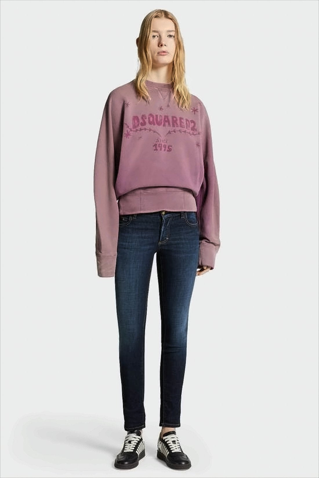 Ankle-Length Slim Fit Denim Pants