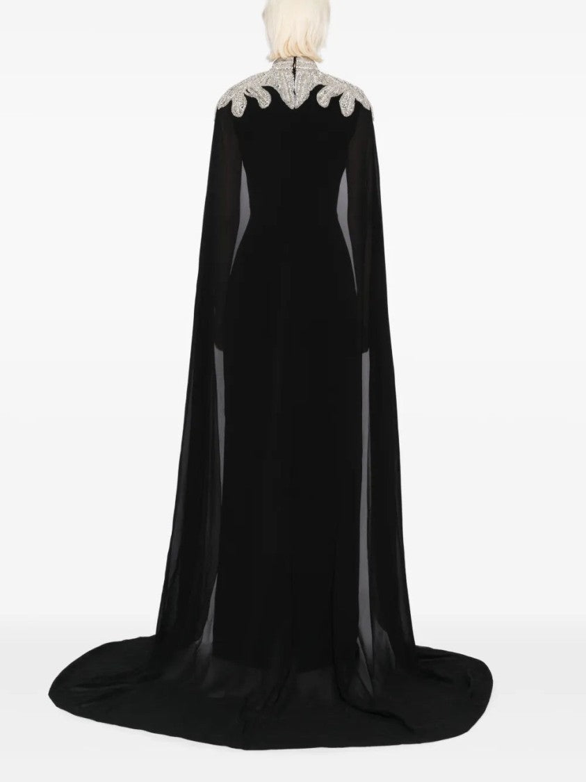 Embellished Crepe Kaftan