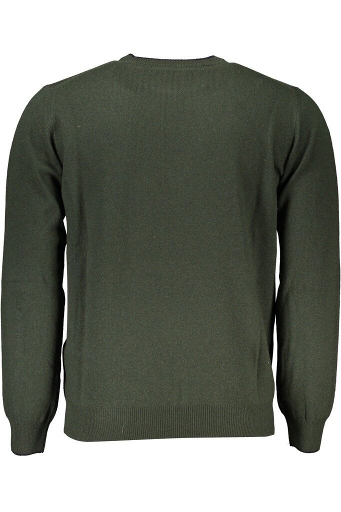 Men's Crew-Neck Sweater With Dachshund Embroidery