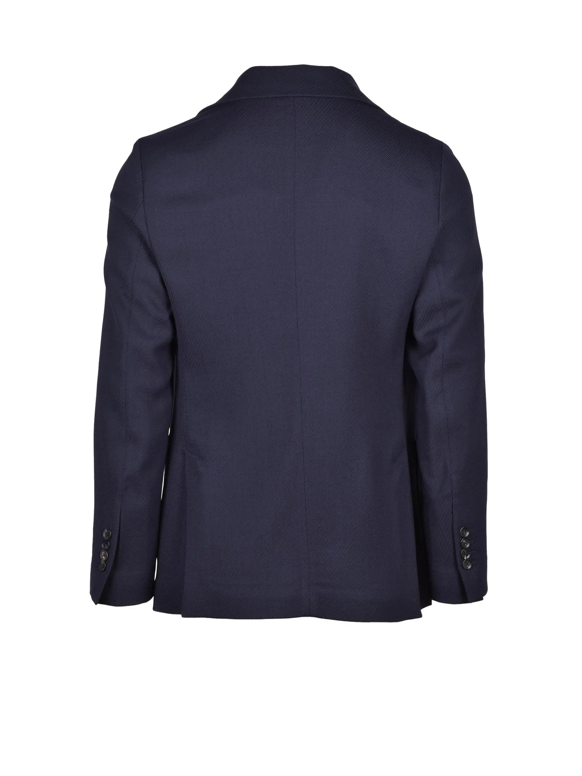 Rounded Blazer Jacket With Button Closure And Unlined Interior