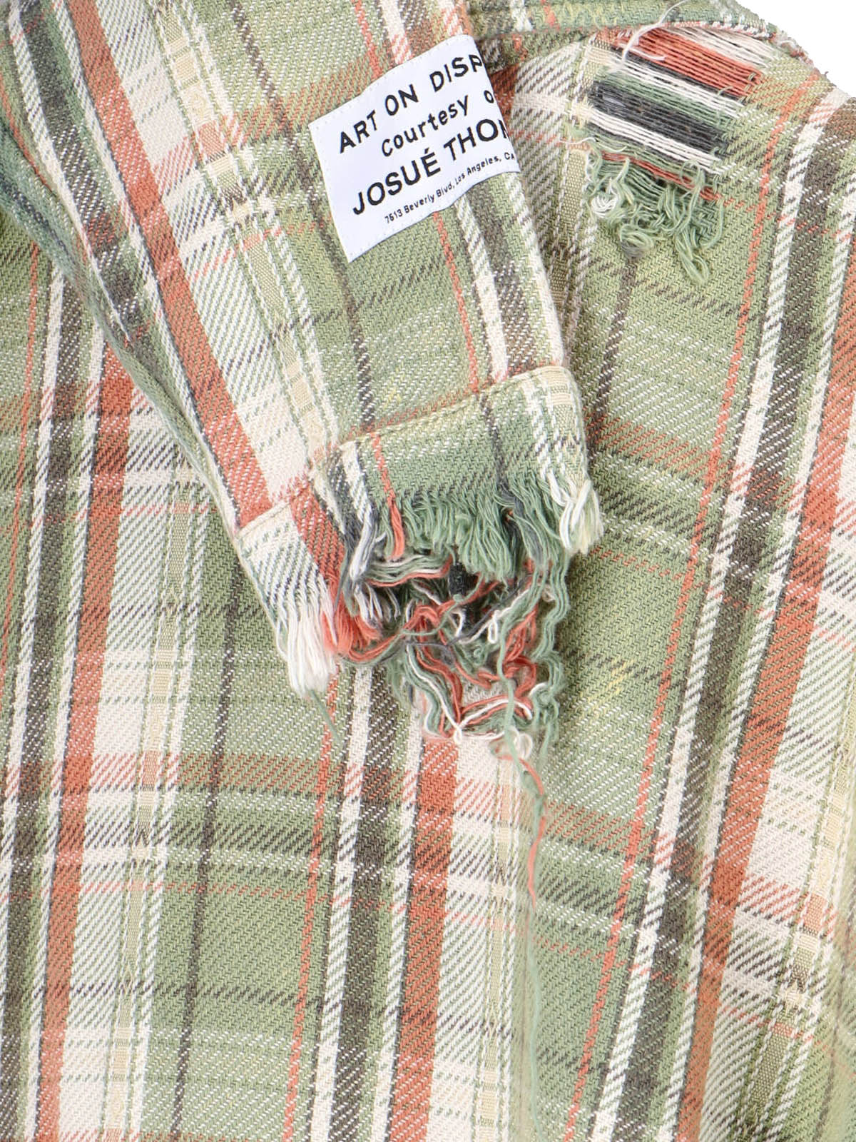 Green Plaid Cotton Casual Shirt