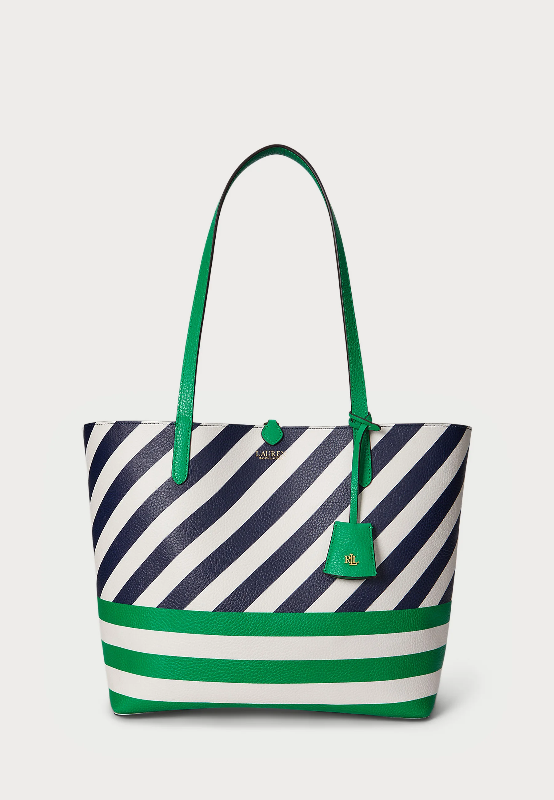 Green Reversible Polyurethane Tote Bag