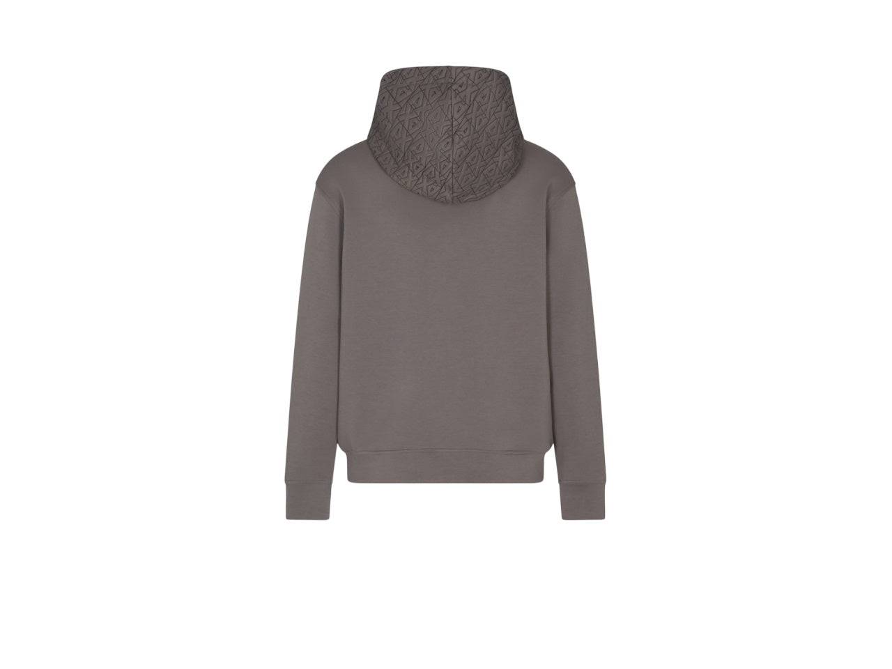 Hooded Sweatshirt With Quilted Technical Fabric Insert