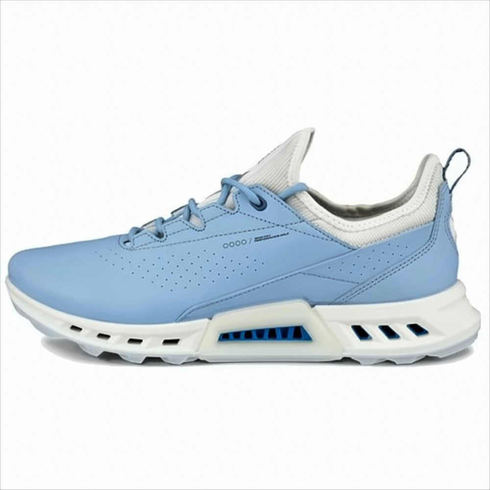 Soft Blue Leather Sneakers