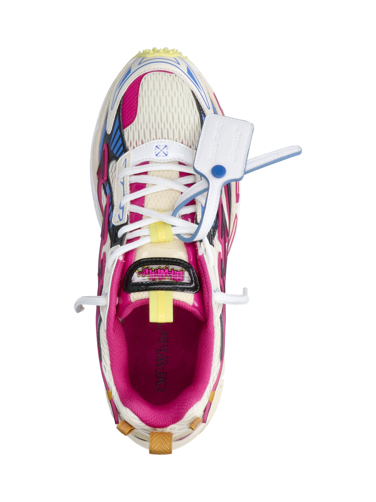 White Dynamic Graphic Accents Sneakers