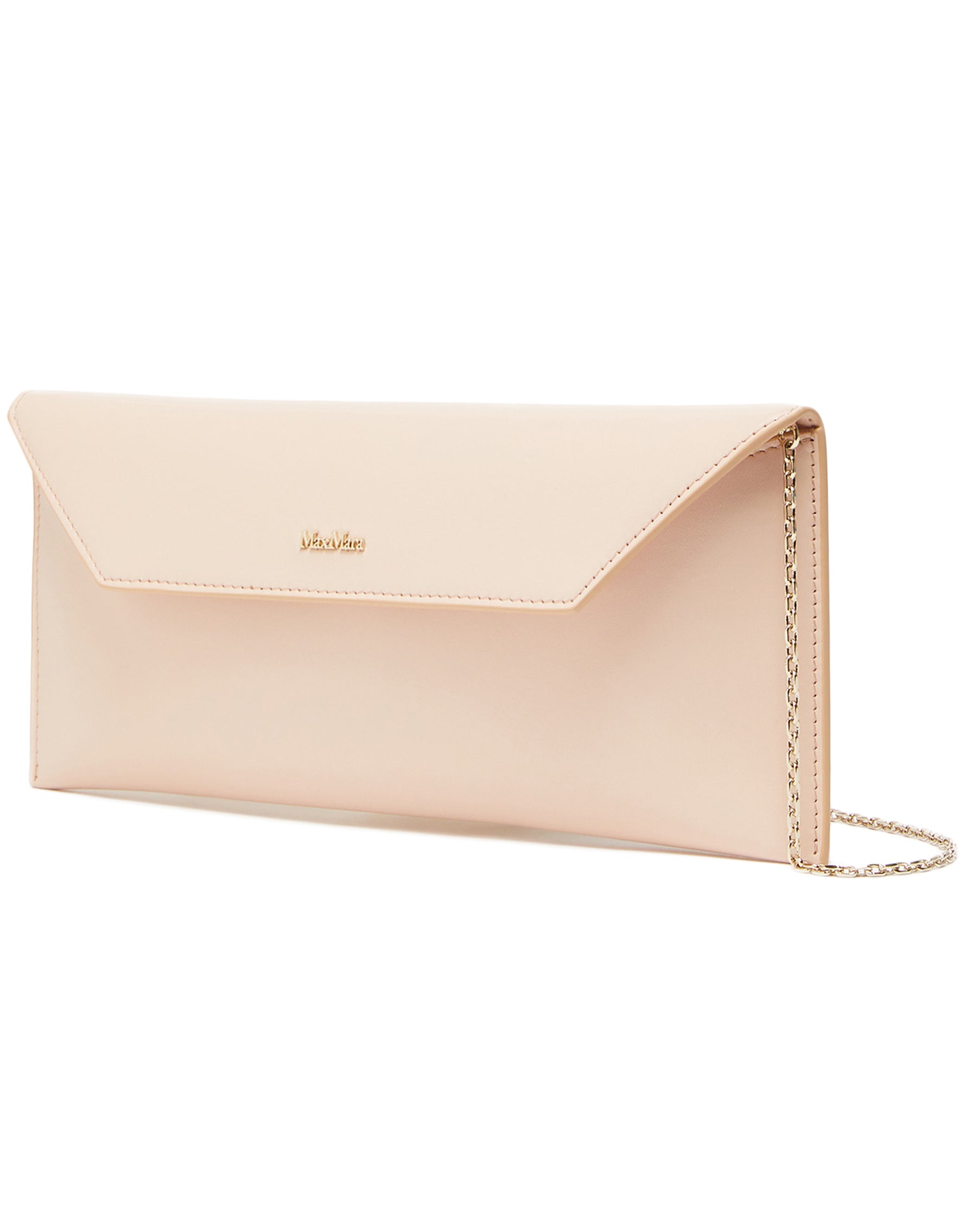 Leather Clutch with Flap Closure